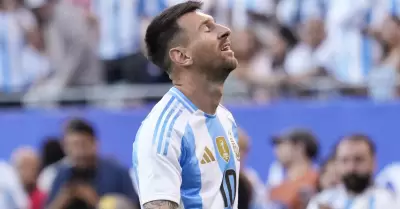 Lionel Messi sigue en proceso de recuperacin de su lesin en el tobillo derecho