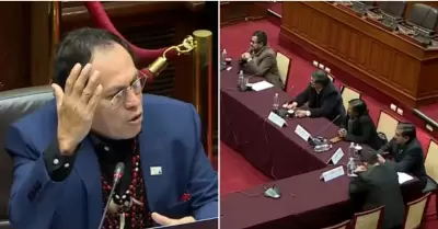 Segundo Montalvo pasa bochornoso momento en el Congreso.