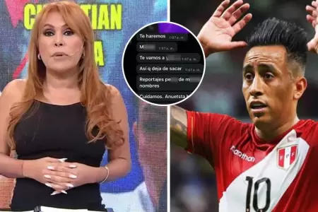 Magaly Medina acusa a Cueva de amenazas que recibe su reportera.