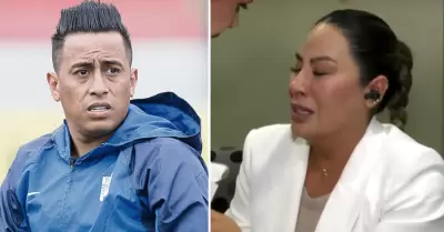 Pamela Lpez rompi en llanto tras denunciar a Christian Cueva.