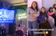 El chisme es primero! Familia interrumpi cumpleaos para ver entrevista de Magaly Medina a Pamela Lpez