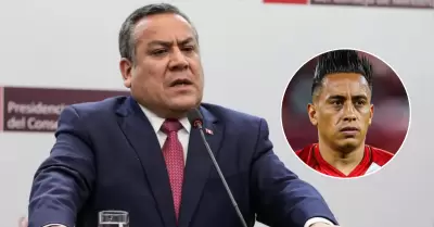 Gobierna se pronuncia por denuncia contra Christian Cueva.