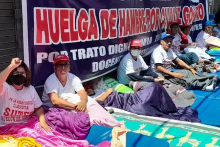 Huelga de hambre fue iniciada por docentes de Sutep.