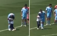 Conmovedor! Martn Cauteruccio abraz a un nio que se meti a la cancha durante partido de Cristal