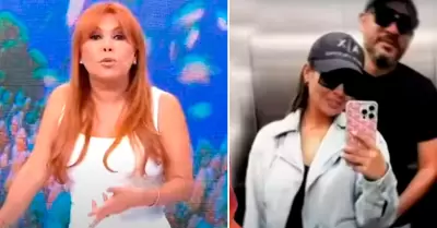 Magaly Medina da la espalda a Pamela Lpez.