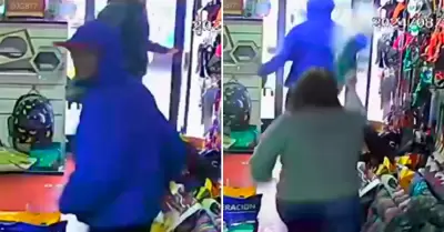 Mujer arroja agua hirviendo a ladrones en petshop.