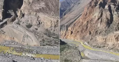 Aguas contaminadas estn por llegar al Valle del Tambo.