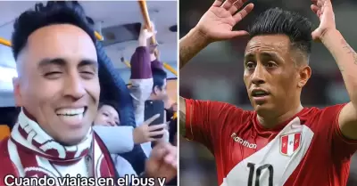 Imitador de Christian Cueva fue confundido durante viaje en bus.