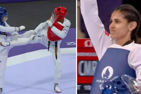 Anglica Espinoza clasifica a semifinales de parataekwondo.