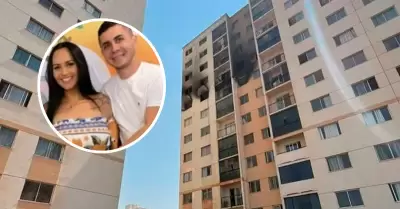 Pareja tom fatal decisin para salvarse de un incendio.