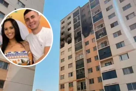 Pareja tom fatal decisin para salvarse de un incendio.