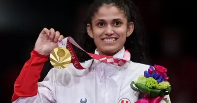 Anglica Espinoza consigue la medalla de oro en Juegos Paraolmpicos Pars 2024.