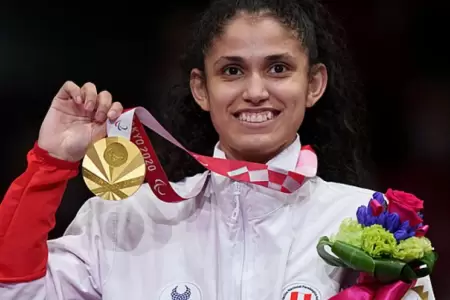 Anglica Espinoza consigue la medalla de oro en Juegos Paraolmpicos Pars 2024.