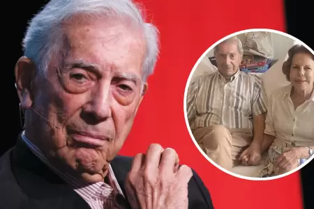 Mario Vargas Llosa reaparece junto a su exesposa, Patricia Llosa.