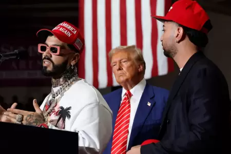 Anuel AA y Donald Trump