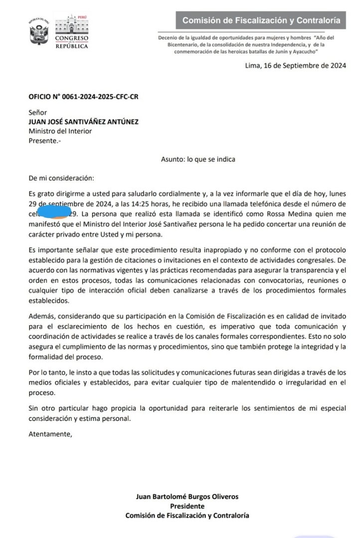 Comunicado Juan Burgos