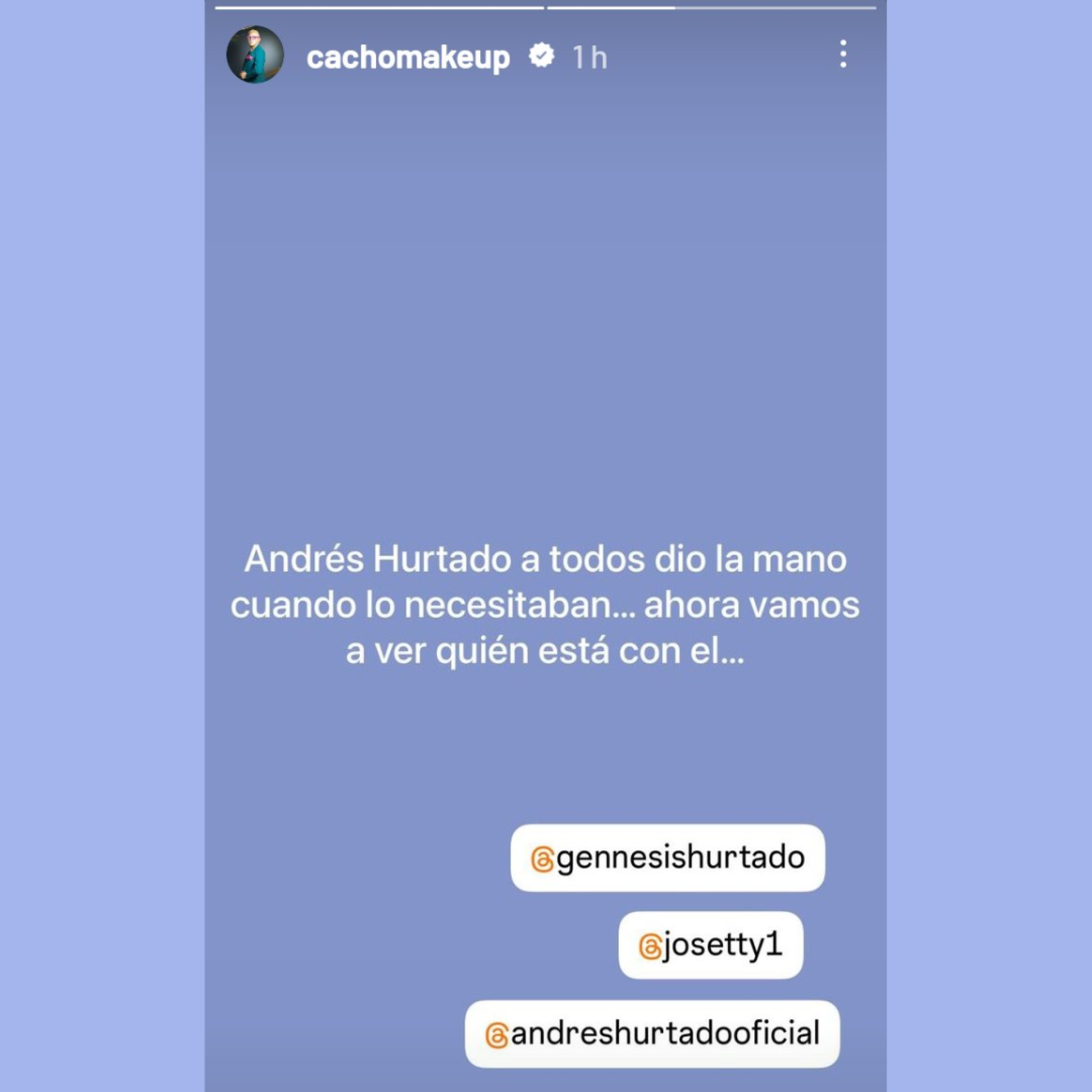 Carlos Cacho se pronuncia sobre detencin contra Andrs Hurtado.