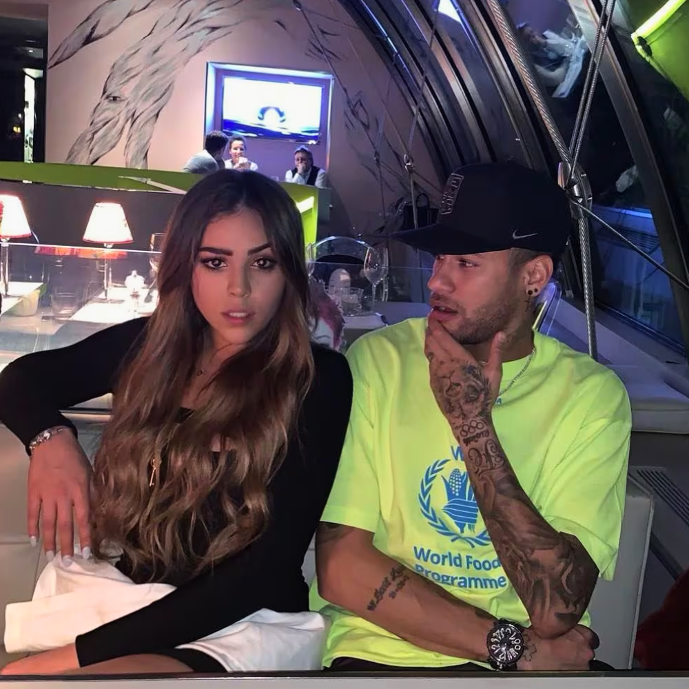 Danna y Neymar Jr. juntos en el 2019.