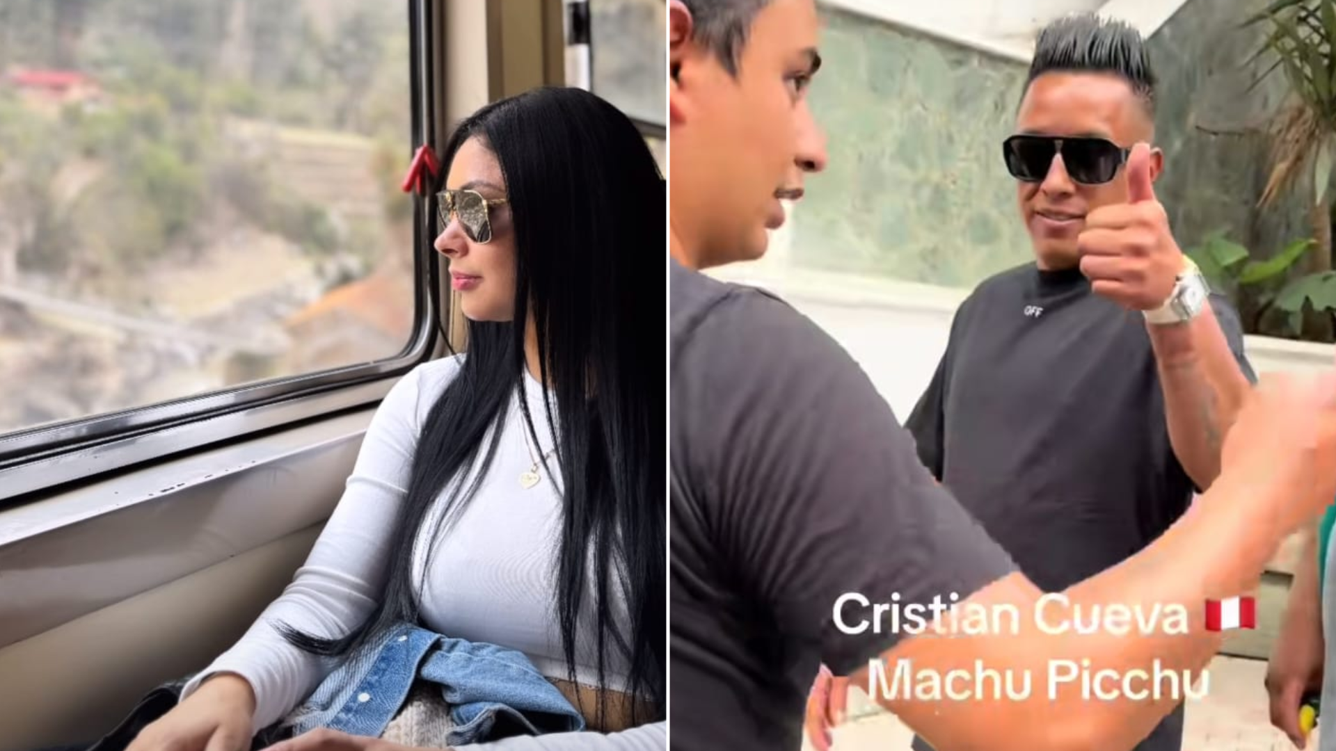 La Franco y Cueva coinciden en viaje a Machu Picchu.