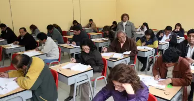 Docentes dieron Prueba de Nombramiento Docente