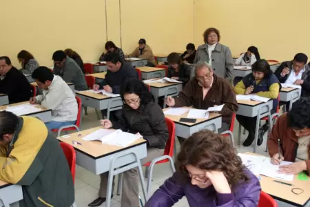 Docentes dieron Prueba de Nombramiento Docente