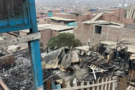 Incendio en Villa El Salvador