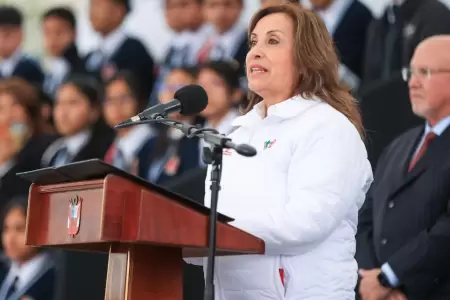 Dina Boluarte rechaza crticas contra su gobierno.