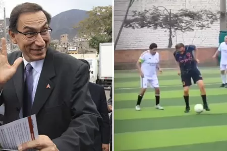 Martn Vizcarra sorprende jugando ftbol.