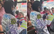 "Fantica religiosa" predica en el Metropolitano y pasajeros reaccionan: "Bjate, en nombre de Dios!"