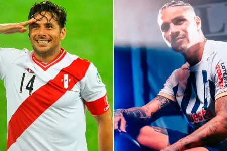 Paolo Guerrero expresa su admiracin por Claudio Pizarro.