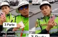 Conductor pide internet a polica para mostrar su tarjeta de propiedad virtual: "No tengo saldo"