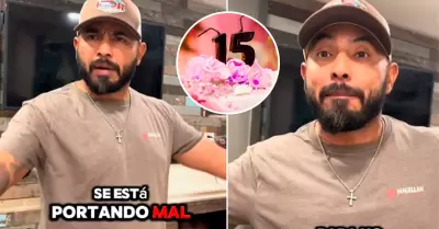 Padre molesto cancela fiesta porque su hija tiene novio.