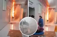 Incendio en Hospital Mara Auxiliadora: Tpico se prende en llamas y alerta al personal de salud