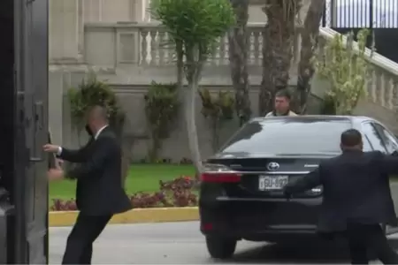 Vehculo presidencial regres a Lima sin resguardo policial.