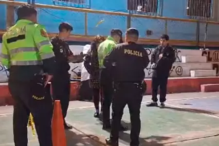 Hombre asesinado en losa deportiva de SJL.