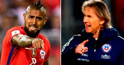 Arturo Vidal descart volver a Chile mientras Ricardo Gareca sea el entrenador.