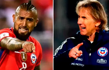 Arturo Vidal descart volver a Chile mientras Ricardo Gareca sea el entrenador.