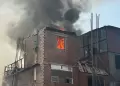 Surco: Incendio de cdigo 2 consume ocho viviendas de material noble dentro de una quinta