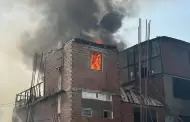 Surco: Incendio de cdigo 2 consume ocho viviendas de material noble dentro de una quinta