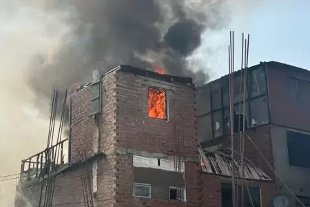 Fueron necesarios 9 unidades de bomberos para controlar dicho incendio.