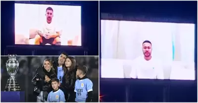 Lionel Messi y Neymar rinden homenaje a Luis Surez