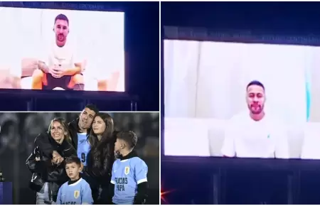 Lionel Messi y Neymar rinden homenaje a Luis Surez