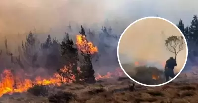 Incendio en Incahuasi caus un herido.