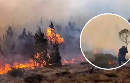 Incendio en Incahuasi caus un herido.