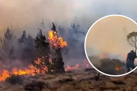 Incendio en Incahuasi caus un herido.