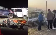 Trgico! Cuatro muertos deja fatdico choque entre camioneta y combi en plena carretera Central