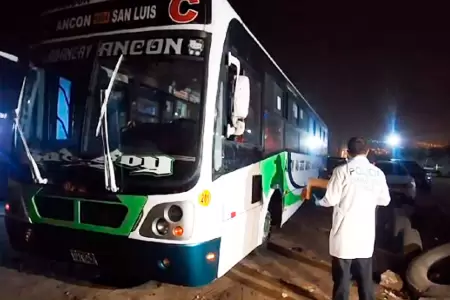 Disparan contra bus de empresa Vipusa en Ancn.