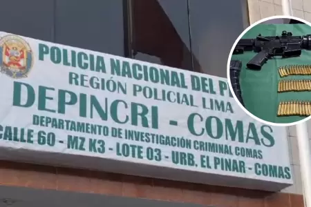 Hallan armamento de guerra en Comas.