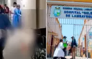 Lamentable! Joven da a luz en silla de ruedas en el pasadizo de un hospital en Lambayeque