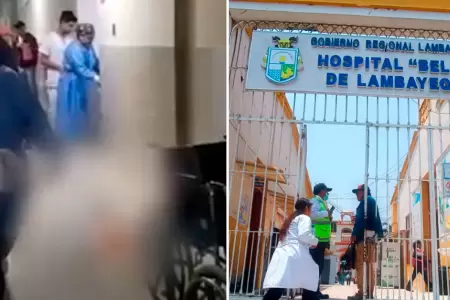 Joven da a luz en los pasadizos del Hospital Beln de Lambayeque.